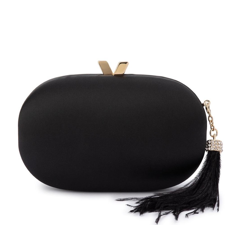 Bags Olga Berg | Jenna Feather Tassel Clutch