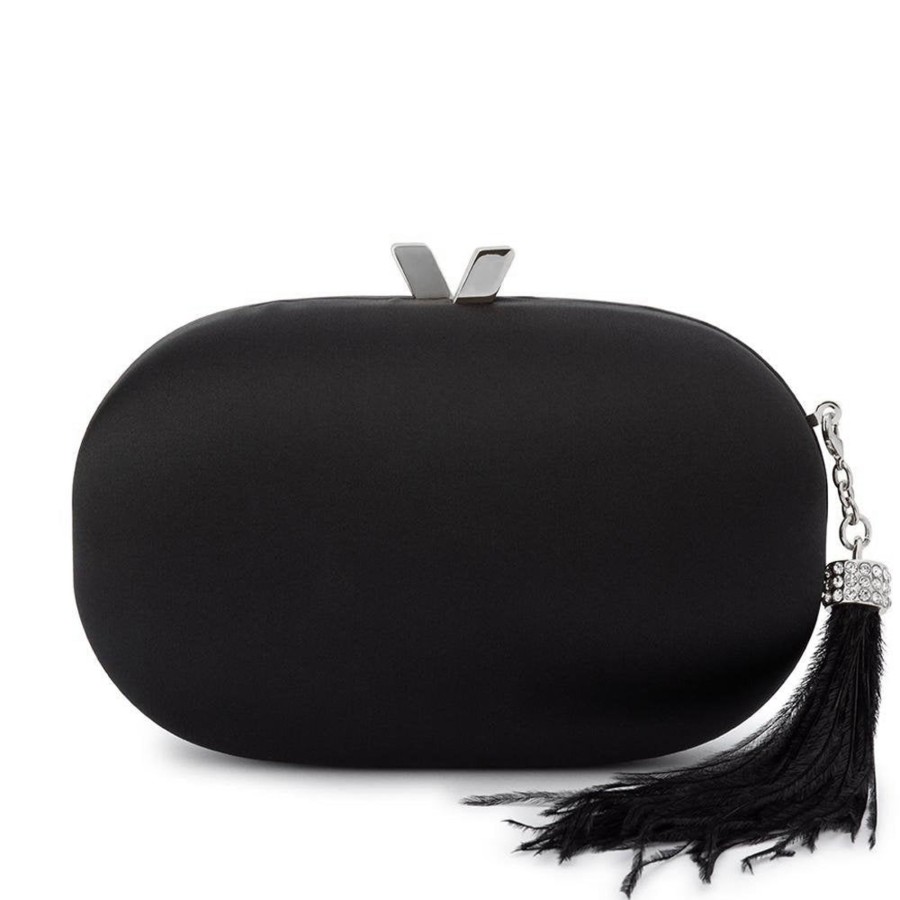 Bags Olga Berg | Jenna Feather Tassel Clutch