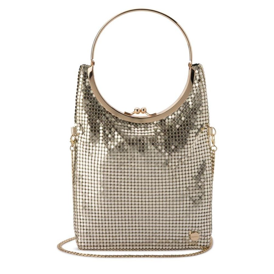 Bags Olga Berg | Gigi Gold Mesh Bag