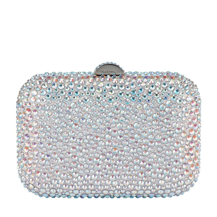 Bags Olga Berg | Casey Hot Fix Encrusted Clutch