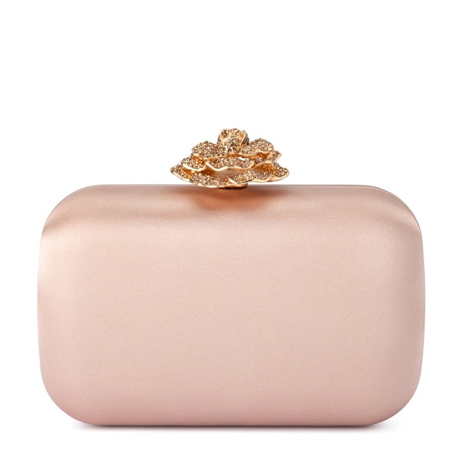 Bags Olga Berg | Rosa Crystal Lock Clutch