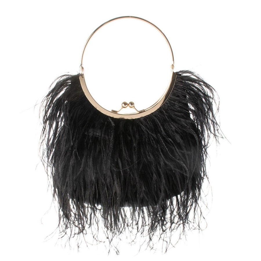 Bags Olga Berg | Penny Feathered Frame Bag