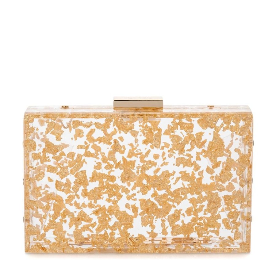 Bags Olga Berg | Carmella Foil Box Clutch