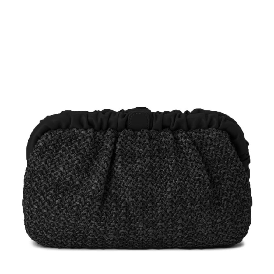 Bags Olga Berg | Amalia Pleated Woven Clutch