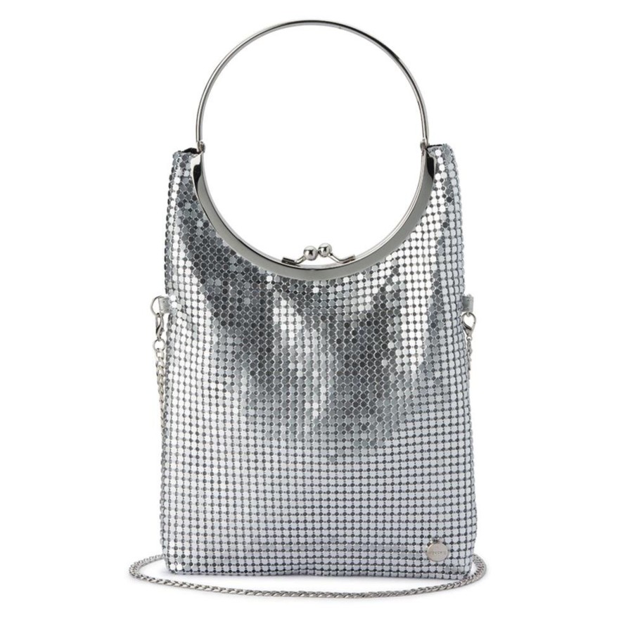 Bags Olga Berg | Gigi Mesh Circular Handle Bag