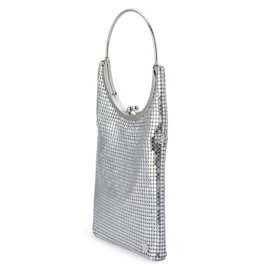 Bags Olga Berg | Gigi Mesh Circular Handle Bag