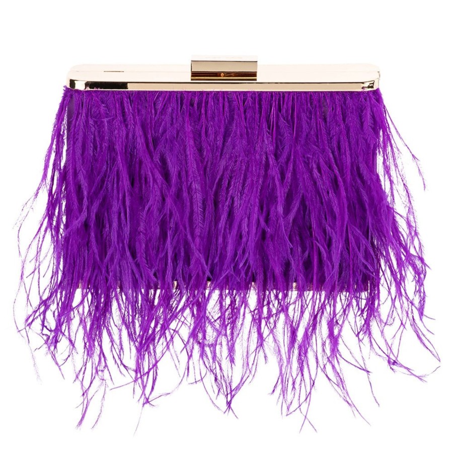 Bags Olga Berg | Estelle Feather Clutch