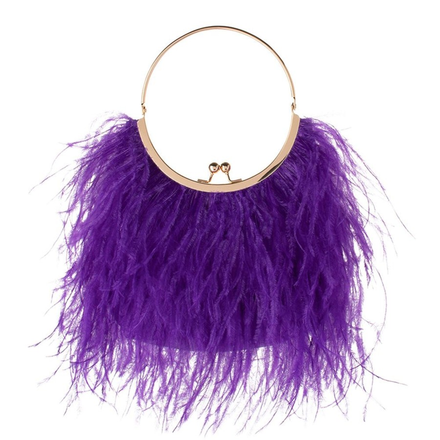 Bags Olga Berg | Penny Feathered Frame Bag