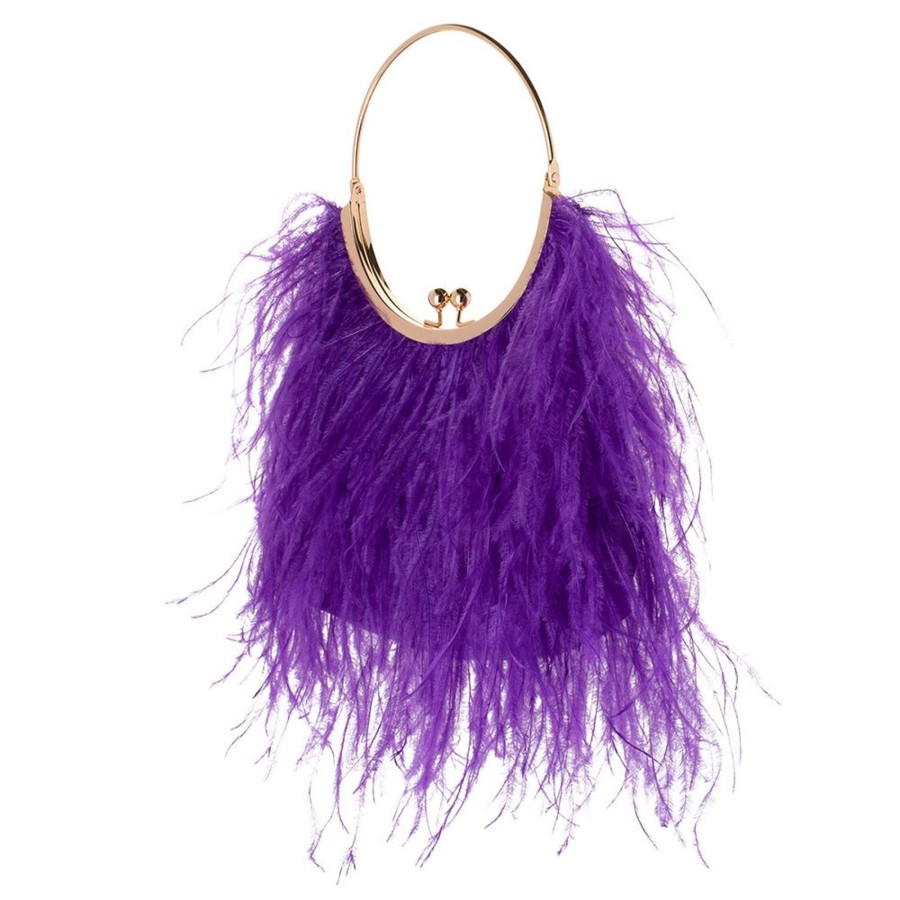 Bags Olga Berg | Penny Feathered Frame Bag