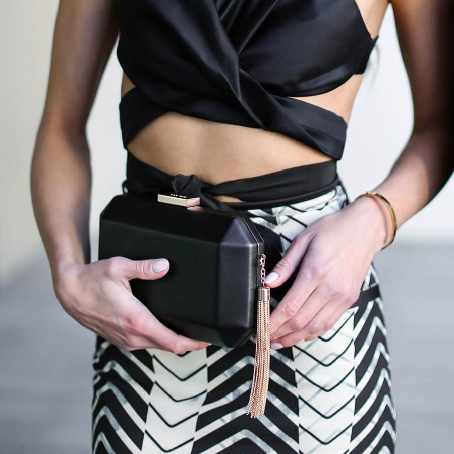 Bags Olga Berg | Lia Facetted Clutch