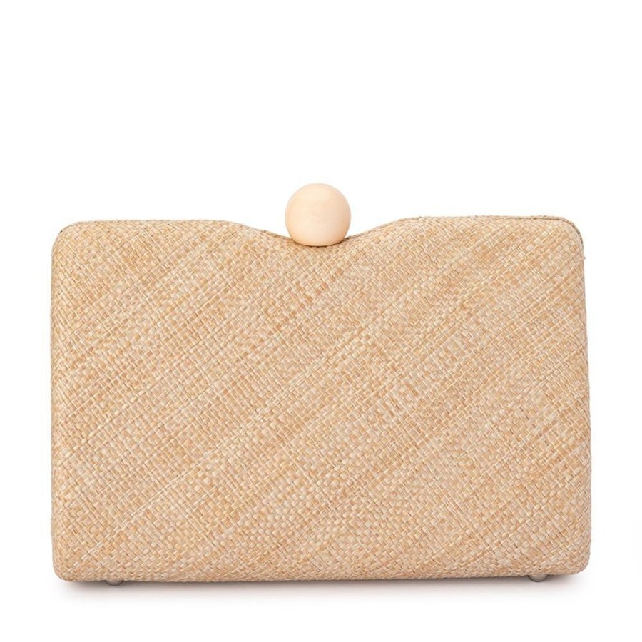 Bags Olga Berg | Cece Straw Weave Box Bag