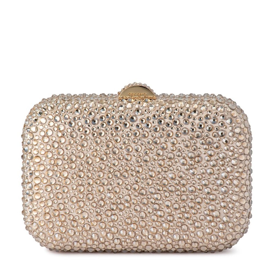 Bags Olga Berg | Casey Hot Fix Encrusted Clutch