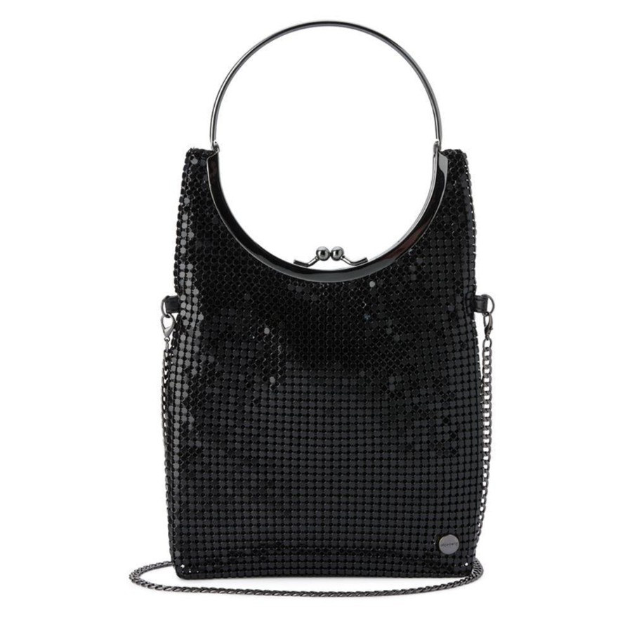 Bags Olga Berg | Gigi Mesh Circular Handle Bag